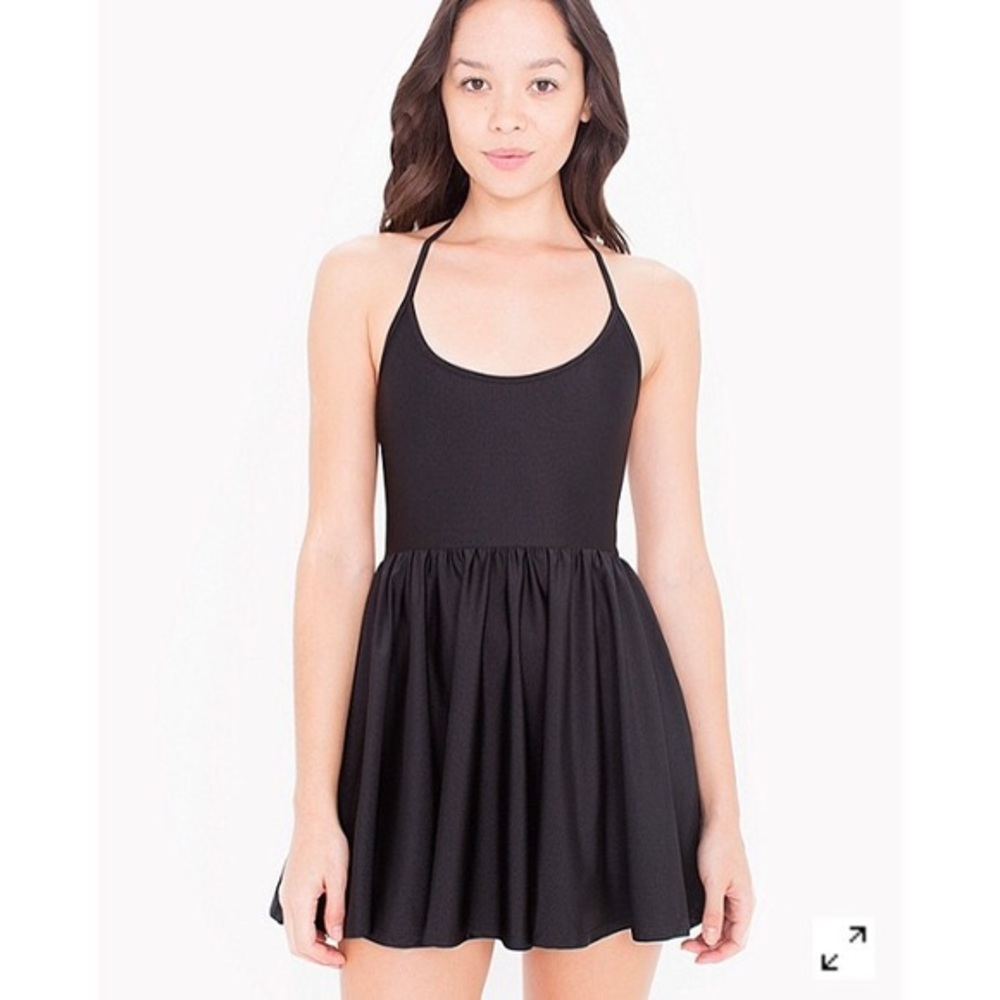 American Apparel black Skater dress size medium